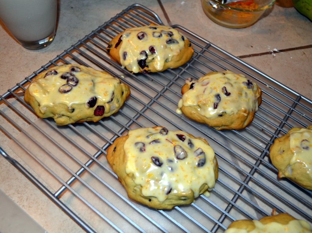 I have been trying out a few healthier options for breakfast and wanted to share this recipe for pear cranberry scones. During our last trip to Walmart, they were giving out samples of Silk Soy Milk and Silk Almond Milk and had a few recipes available as well. I decided to give it a try, and the scones turned out great.