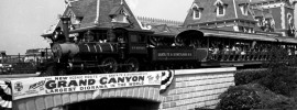 One of the things I enjoy most about Disneyland is the history of the theme park. This past weekend, the Grand Canyon diorama in the the Disneyland Railroad reached fifty-five years as part of the attraction. The diorama might not be a thrill ride by today's standards. But in 1958, the 306-foot-long diorama was considered a big attraction and boldly hyped as the "longest diorama in the world."