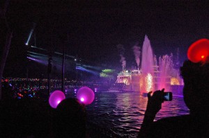 Fantasmic Glow with the show mouse ears