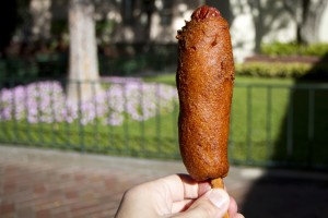 If you had the option of dining at the Carthay Circle Restaurant or having a corn dog with mustard from the Corn Dog Castle, which restaurant at Disney California Adventure would you choose?