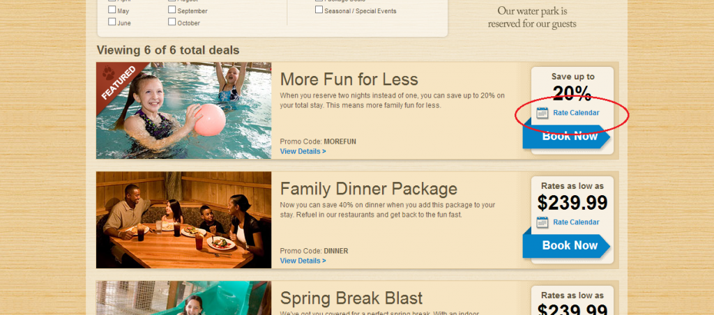 Everyone wants a good deal on a vacation and I often get questions from parents who are looking for discounts on a Great Wolf Lodge trip. The hotel and water park occasionally run special promotions like a 48-hour sale or Groupon, which gives you the biggest savings. There are many ways to save on a regular visit as well. Below are a few tips to finding the lowest rates. 