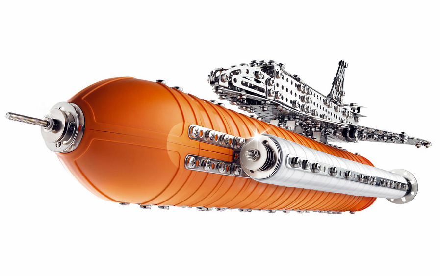 Space Shuttle Eitech C04 Metal Building Construction Toy Steel Model 