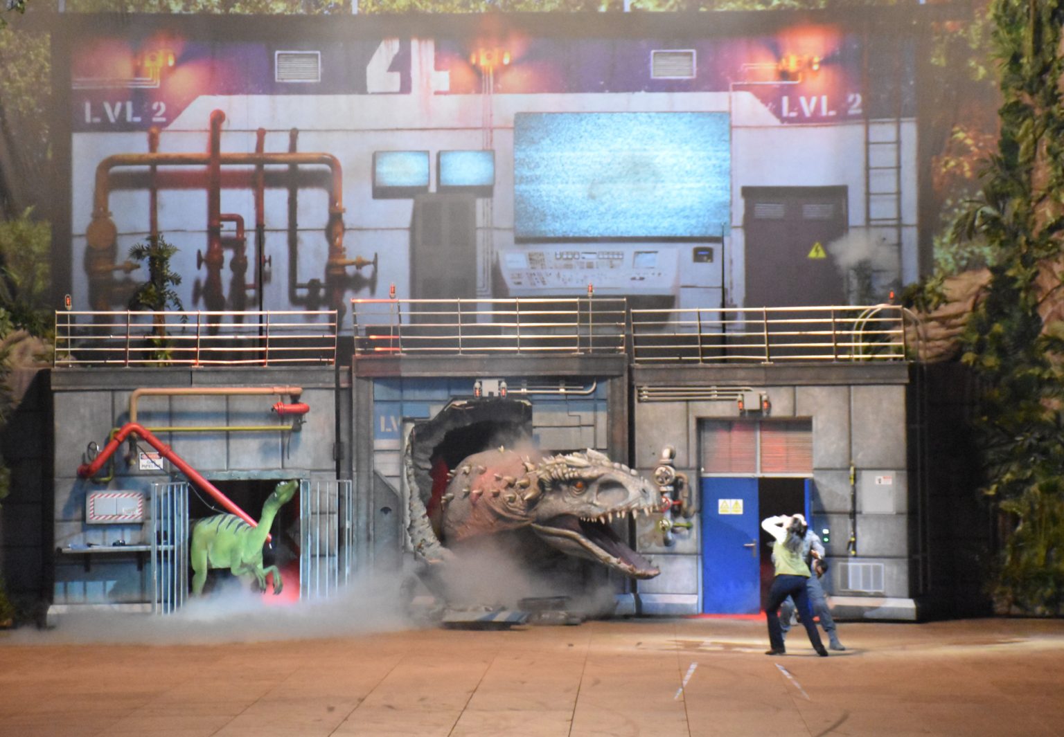 Take a peek behind the scenes of Jurassic World Live Tour Dad Logic